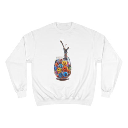 Sweatshirt — Colorful Smiley Candy Bowl Graphic