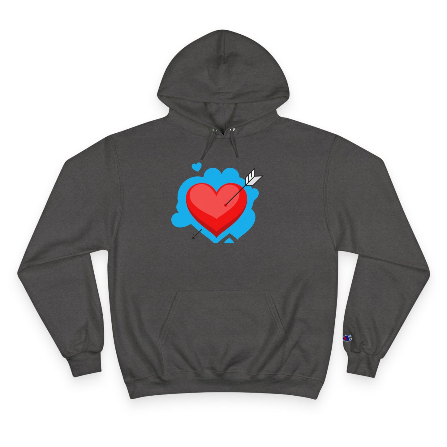 Heart Arrow Hoodie — Cute Valentine Champion Pullover