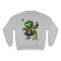 Hip Hop Bear Champion Sweatshirt — Streetwear Crewneck with ‘Champion’ Style Graphic
