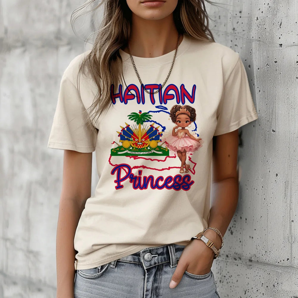 Haiti Tshirt Women Graphic Anime Streetwear T Shirt Female Y2K Harajuku Anime Clothing