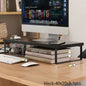 Multiple Sizes Desktop Computer with Elevated Laptop Display Elevated Dormitory Desktop Storage Office Screen Base Bracket