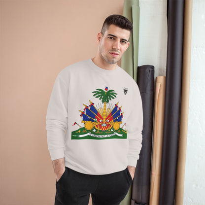 Haiti Coat of Arms Sweatshirt — Haitian Flag Crest Crewneck
