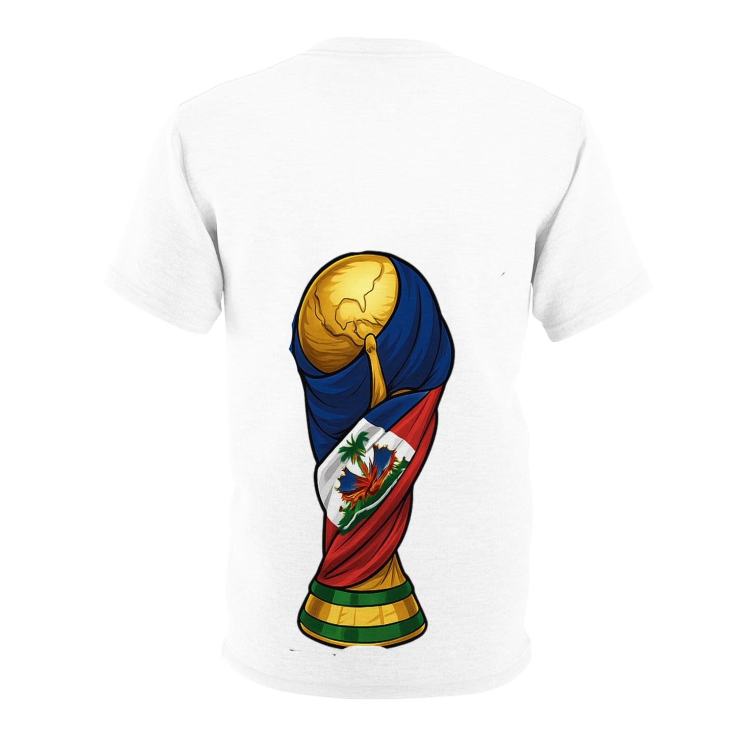 Haiti Soccer Fan Tee – Player Celebrating with Haitian Flag
