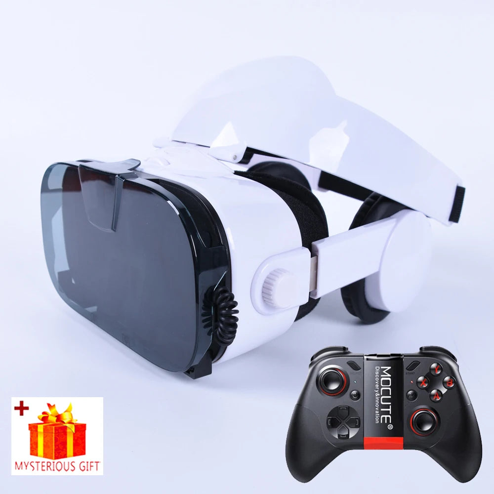 Virtual Reality 3D VR Glasses Headset Phone Viar Device Helmet Lenses Goggles Smart Smartphone Headphone Mobile Game Cell Viewer