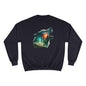Wolf Silhouette Sweatshirt - Forest Night Nature Scene Crewneck