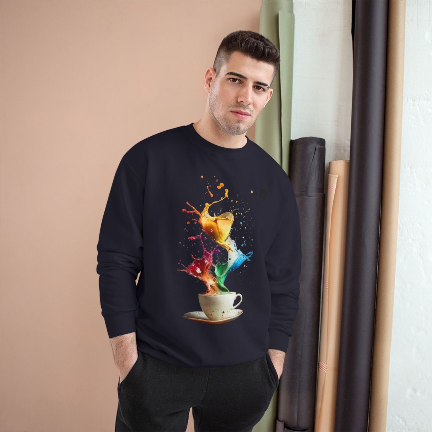 Color Splash Coffee Sweatshirt