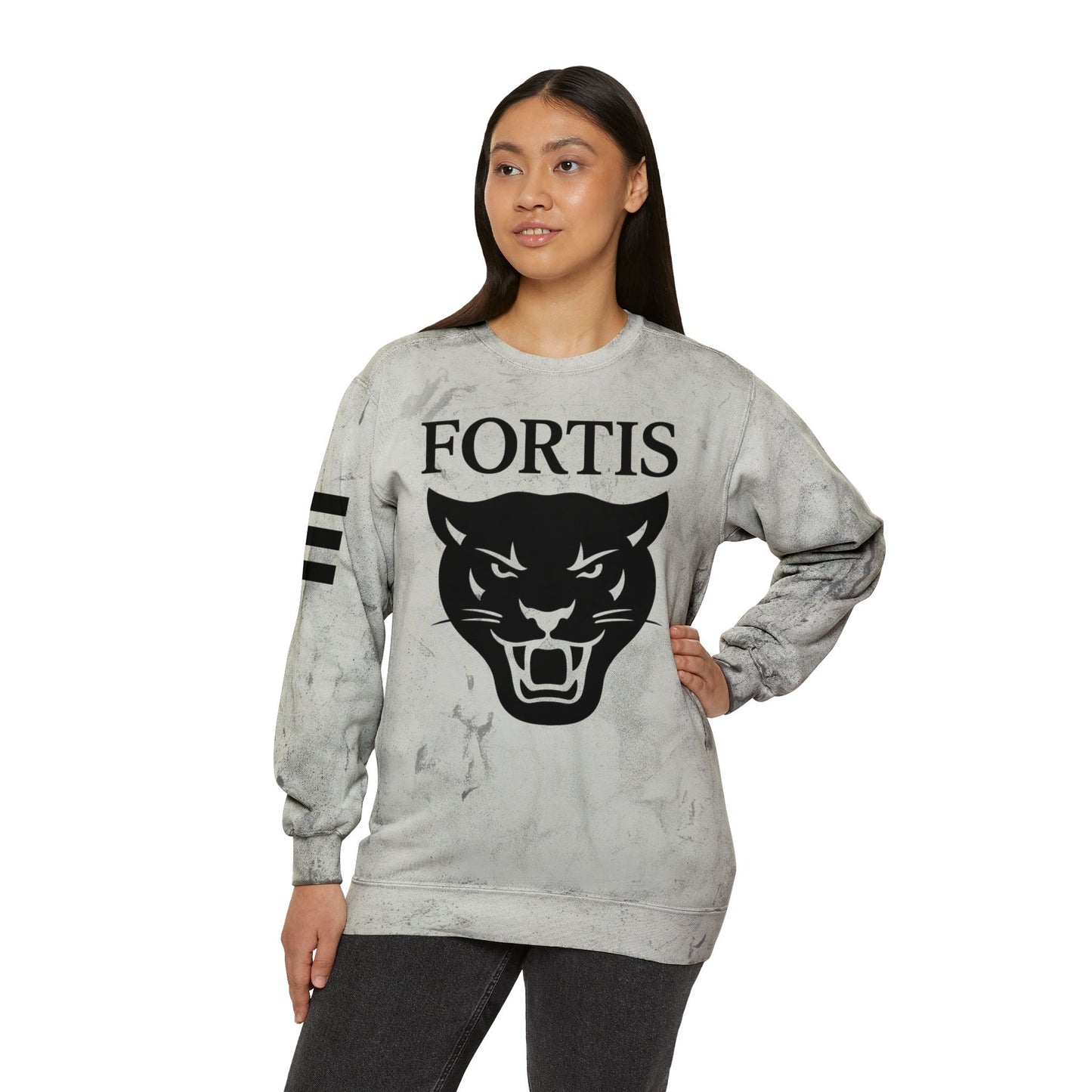 Fortis Panther Tie-Dye Crewneck Sweatshirt