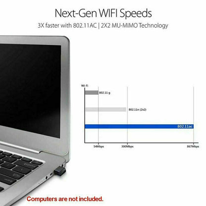 USB Wifi Wireless AC1200 Mbps Adapter Dongle USB 3.0 Network Card for PC Laptop
