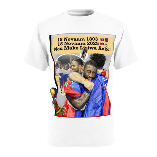 Haitian Independence Celebration T‑Shirt — '18 Novanm 1803 / 18 Novanm 2025' Design