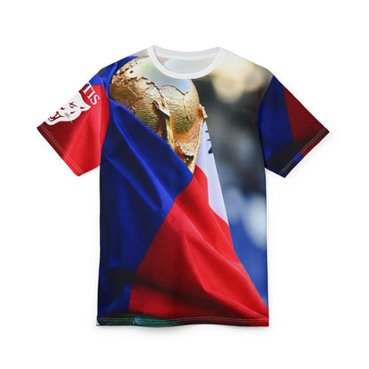 World Cup Trophy Czech Flag Tee — Soccer Fan All-Over Print Shirt