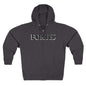 Fortis Zip Hoodie — Classic Minimalist Text Zip-Up Hoodie