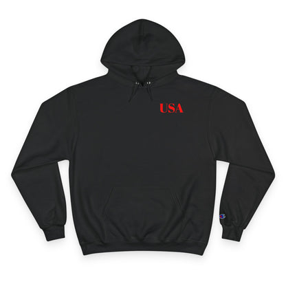 USA Hoodie — Minimal Patriotic Champion Hoodie
