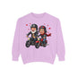 Couple Biker Sweatshirt — Cute Riding Grandparents with Hearts