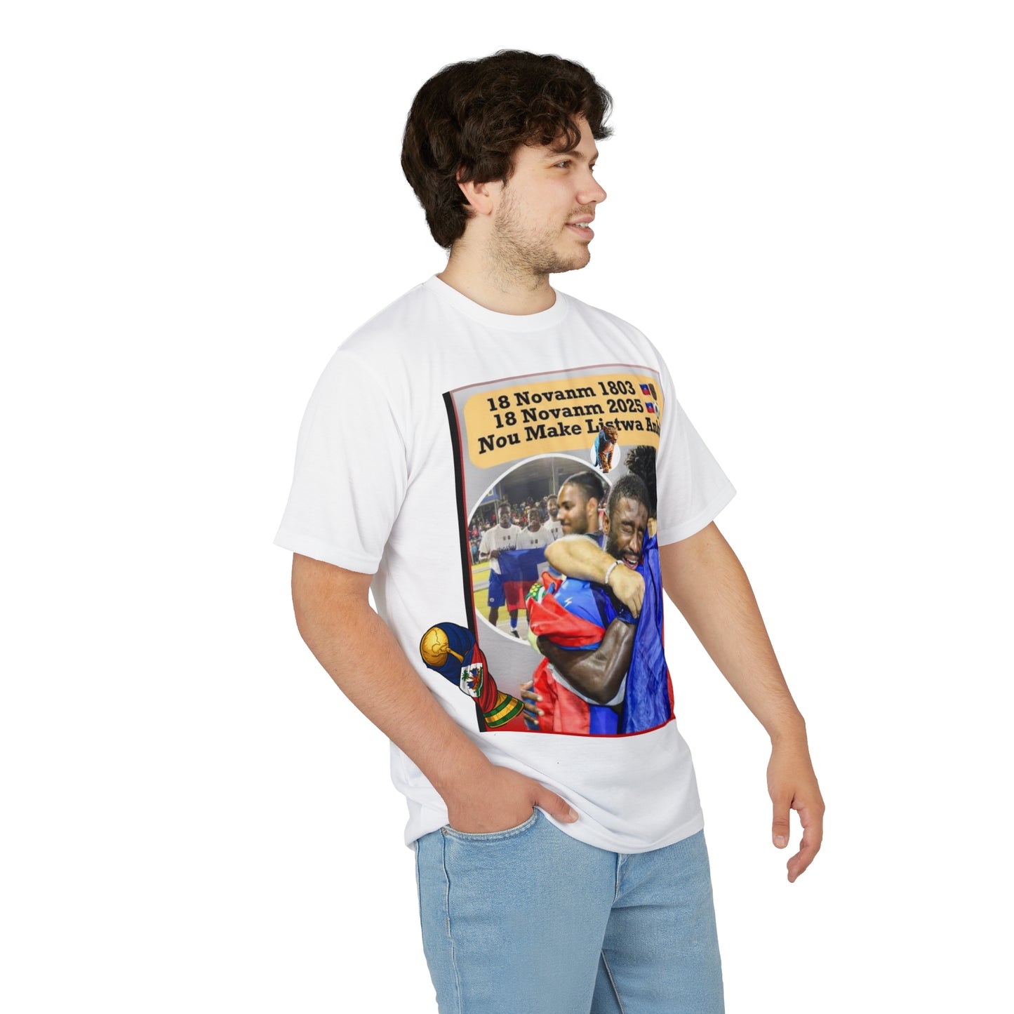 Haitian Independence Celebration T‑Shirt — '18 Novanm 1803 / 18 Novanm 2025' Design