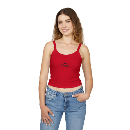 Chamel Crown Logo Spaghetti Strap Tank