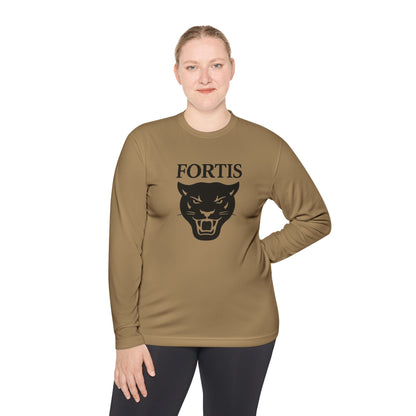 Fortis Panther Long Sleeve Tee — Athletic Mascot Graphic Shirt
