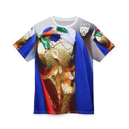 World Cup Trophy All-Over Print Tee — Soccer Champion Fan Shirt