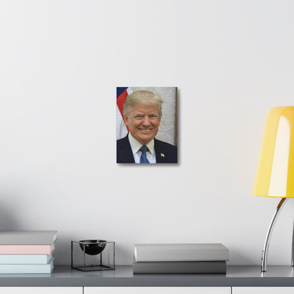 Donald Trump Stretched Canvas Wall Art, Political Decor, Gift for Fans, Home Office Style, Conversation Starter