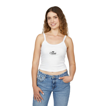 Chamel Crown Logo Spaghetti Strap Tank