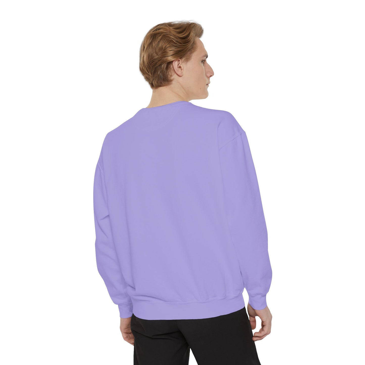 Blue Shock Emoji Sweatshirt — Funny Surprised Face Graphic Pullover