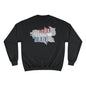 Red White & Wine Sweatshirt — Bed Wine Blue Graphic Crewneck