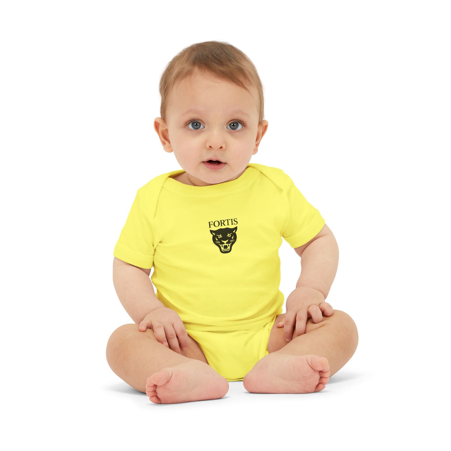 Fortis Panther Infant One-Piece Bodysuit – Cute Minimal Baby Onesie