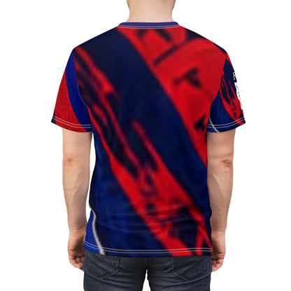 Haiti All-Over Print Tee — 'Haïti' Patriotic Soccer World Cup 2026 Design