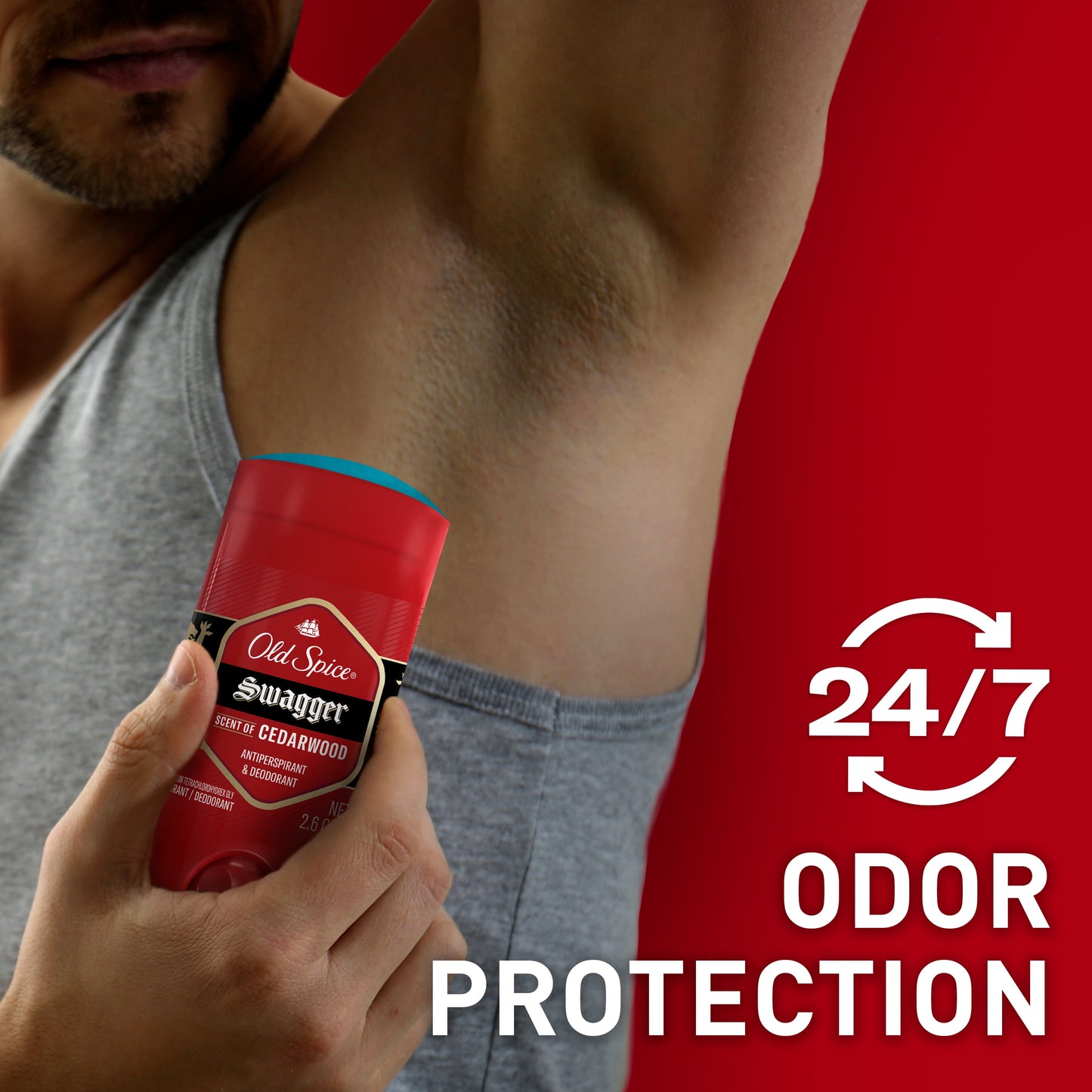 Deodorant for Men, Aluminum-Free, Swagger, 3.0 Oz, Pack of 2