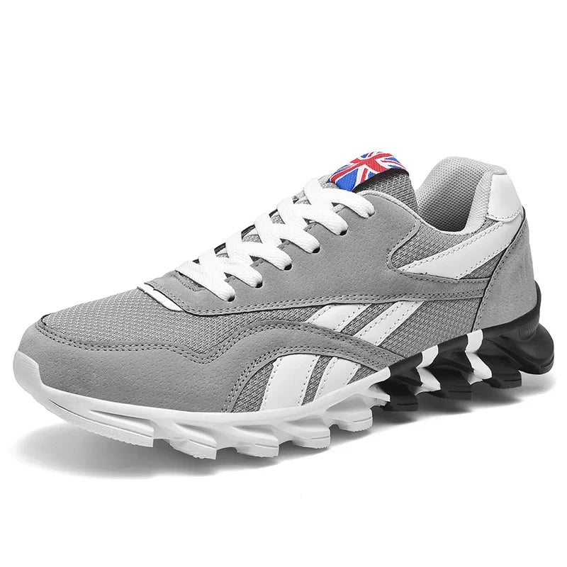Men'S and Women'S Fashion Blade Breathable Knitted Casual Shoes Sports Running Shoes anti Slip Tennis Shoes 2024 New Edition