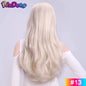 24" Synthetic Wave 3/4 Ladies Half Wig Hair Wavy Wigs with Comb on a Mesh Head Cap Clip in Hair Extension