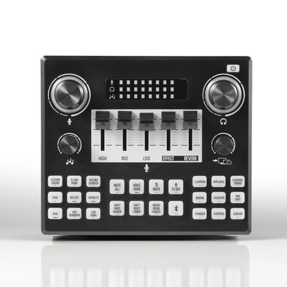 Audio Mixer, Multiple Sound Pads & Effects for Vlogging, Black