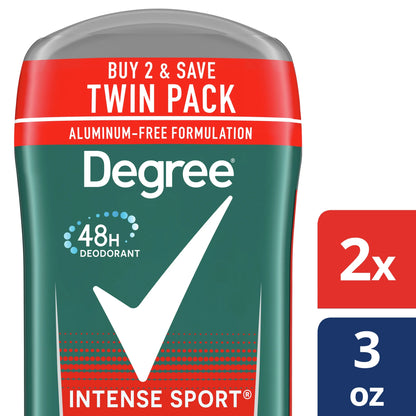 (2 Pack)  Men Intense Sport 24H Deodorant, 3 Oz, 2 Count