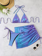 European And American Bikini Suit Sexy Slim Fit Shiny Surface Hot Girl Nightclub