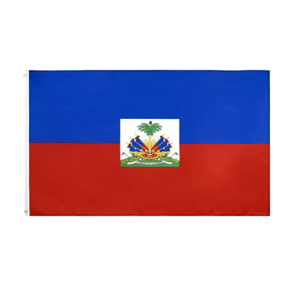 FLAGDOM 90X150Cm Flag of Haitian National History for Decoration Haiti Flag