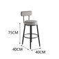 Modern Metal Bar Stools Luxury Black Leather Dining Room Chairs High-Quality Barstools Home Decoration Furniture for Living Room