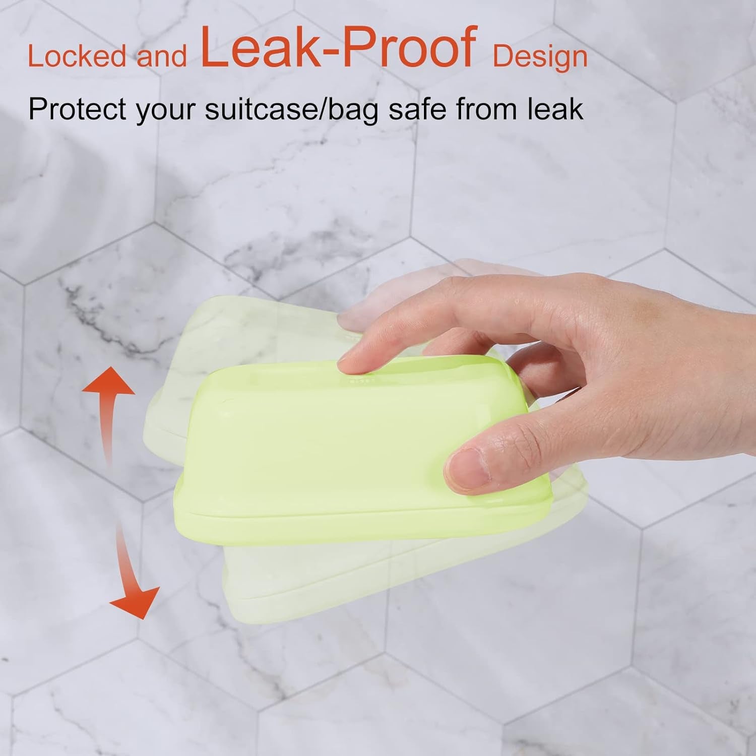 2 Pack Travel Soap Container, Portable Soap Holder with Lid, Travel Bar Soap Holder, Soap Case for Camping Gym Travel, Soap Box for Bathroom,Green