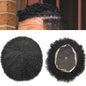 Afro Toupee for Black Men Hair System Replacement 8X10 All Transparent French Lace Kinky Curly Human Hair African American Mens Wigs Hair Unit Afro Wavy 6Mm #1 Jet Black