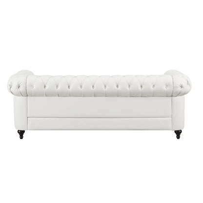 Emery 3 Seater & Loveseat Combo-Color:White