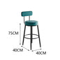 Modern Metal Bar Stools Luxury Black Leather Dining Room Chairs High-Quality Barstools Home Decoration Furniture for Living Room