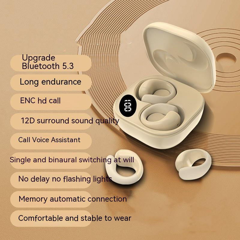 Wireless Clip-On LED Audio Earbuds