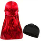 1-4Pcs New Silk Durag Bandana Turban Hat Men Breathable Long Tail Doo Rag for Men Durags Pirate Hat Headband
