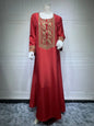 Fashion Floral Print Muslim Dress Women Dubai Arab Abaya Dubai Arabic Turkey Moroccon Kaftan Islamic Clothing India Gown Robe