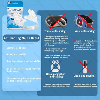 Anti Snoring Bruxism Mouth Guard Improve Sleep anti Teething Grinding Sleep Aid anti Snoring & Apnea Device