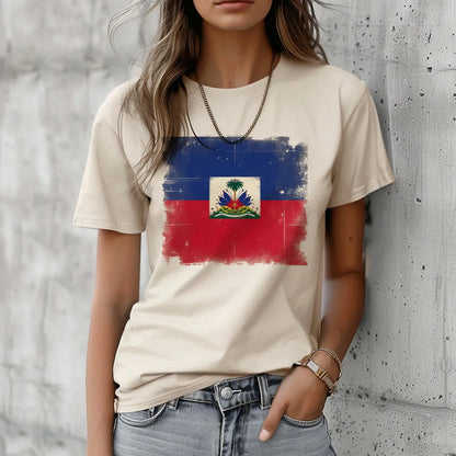 Haiti Tshirt Women Graphic Anime Streetwear T Shirt Female Y2K Harajuku Anime Clothing