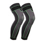 Full Leg Sleeves Long Compression Leg Sleeve Knee Sleeves Protect Leg, Reduce Varicose Veins and Swelling of Legs(Pair) (Green(With Strap)-1 Pair, Medium)