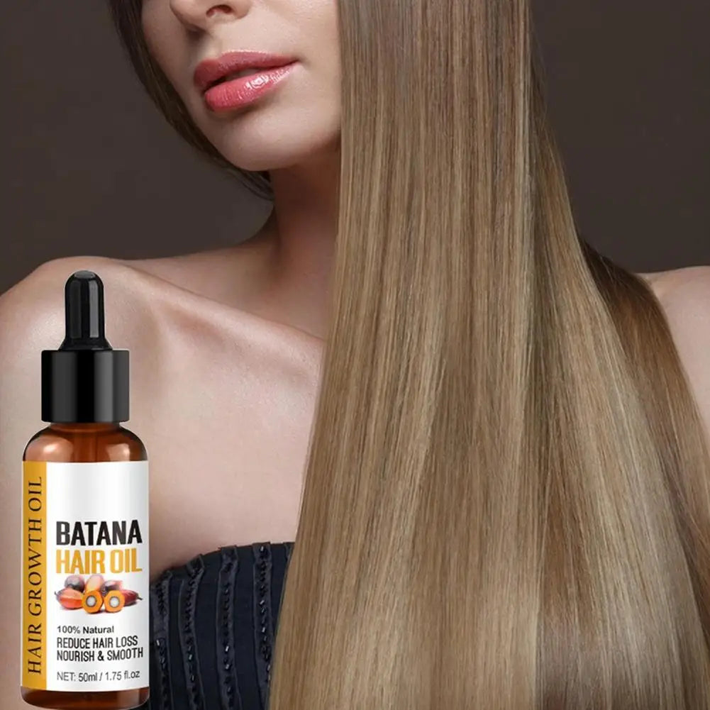 1/2Pcs Natural Batana Oil for Hair Growth Pure Batana Oil Hair Shine Strengthen for Women Prevent Hair Loss Eliminate Split Ends