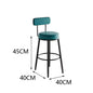 Modern Metal Bar Stools Luxury Black Leather Dining Room Chairs High-Quality Barstools Home Decoration Furniture for Living Room