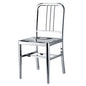 Stainless Steel Chair Industrial Dining Chairs Metal Frame Nordic Modern Minimalist Chair with Back Outdoor Restaurant Furniture