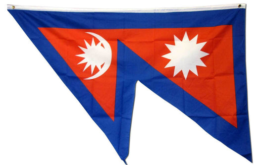 3' X 5' NEPAL INTERNATIONAL Polyester Flag W/ Grommets. Banner Sign Display
