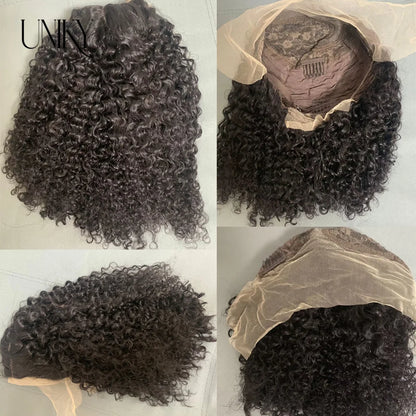 Short Curly Human Hair Bob Wig Water Lace Front Human Hair Wigs Forwomen Preplucked Brazilian Glueless 13X4 Lace Wig hair
